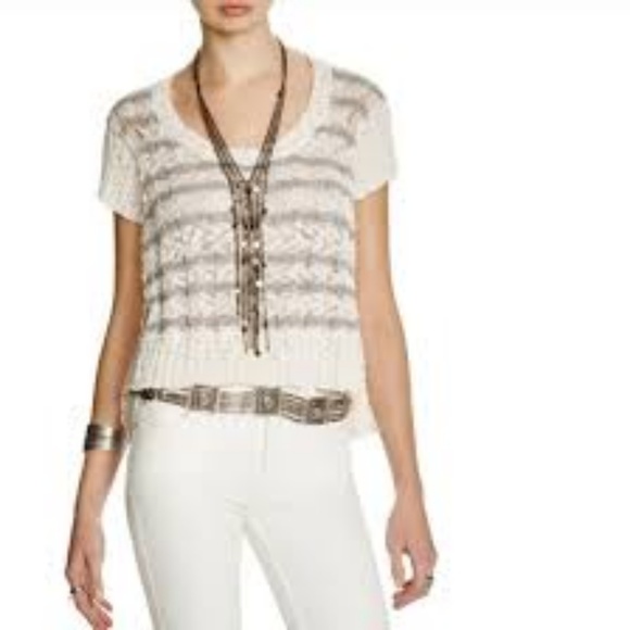 Free people stripe sweater tee - Picture 2 of 2